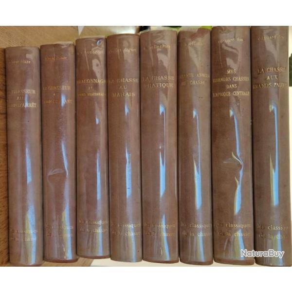 Livre, Ensemble complet (8 tomes) "Les classiques de la chasse", 1961