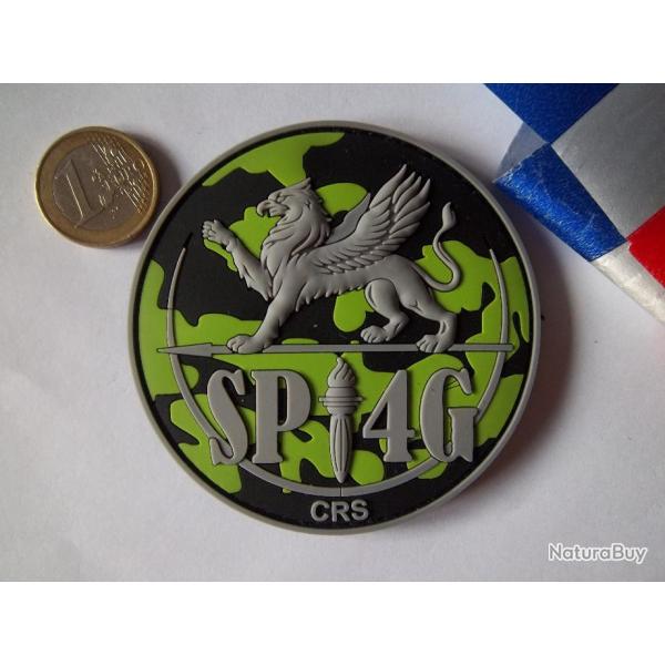 cusson obsolte ! vert collection police CRS SP4G insigne PVC