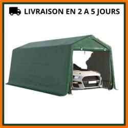 Garage pour voiture 6 x 2,62 m - Anti-UV - Anti-grêle - Vert - Livraison gratuite et rapide