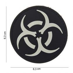 Patch 3D PVC Bio Hazard Blanc / Noir (101 Inc)