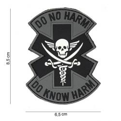 Patch 3D PVC "Do No Harm" Gris (101 Inc)