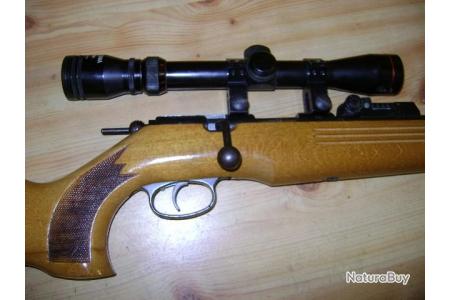 Carabine 22lr Mono-coup Manu Arm avec silencieux et lunette navarre-74 -  Carabines 22LR (10618222)