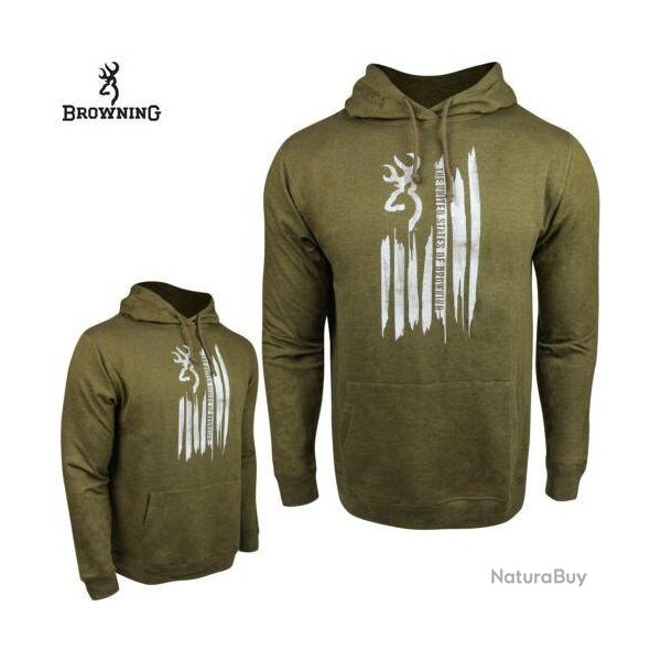 Browning Jackson Flag Hoodie Beech