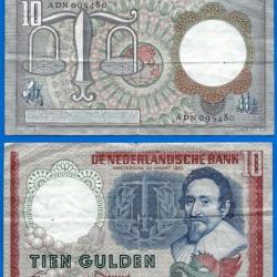 Pays Bas 10 Gulden 1953 Billet Netherlands Guldens