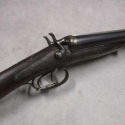 Vieux Coach Gun HUSQVARNA Cal 12 à chiens, Mise en vente à 1 euro!!!