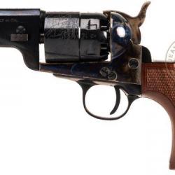 Revolver PIETTA Navy Yank Snubnose 1851 Cal. 44 - crosse arrondie quadrillée - Canon 3''