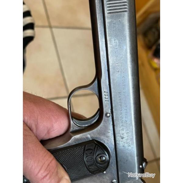 AFFAIRE  SAISIR COLT 1900 TRES BON ETAT AVEC PV ET LETTRE DE COLT