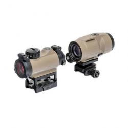 Combo Point Rouge Sig Sauer Romeo MSR et Magnifier Juliet 3 MICRO 3x22 - FDE