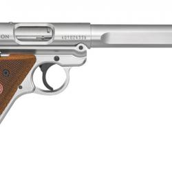 Pistolet Ruger Mark IV cal 22LR 10cps inox compétition