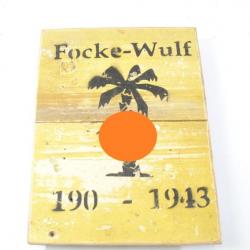 Copie panneau Allemand WW2 FOCKE-WULF 1943 Luftwaffe afrika korps Déco bunker reconstitution
