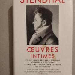 Pléiade. Stendhal. uvres intimes. Tome 3
