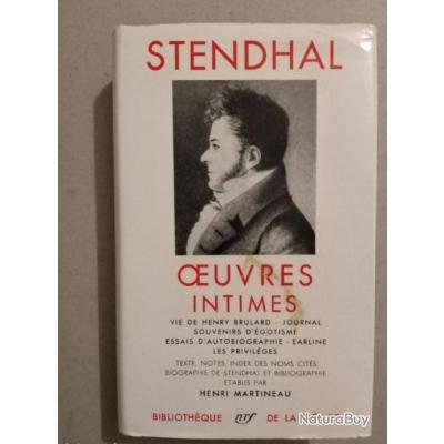 Pléiade. Stendhal. Œuvres intimes. Tome 3