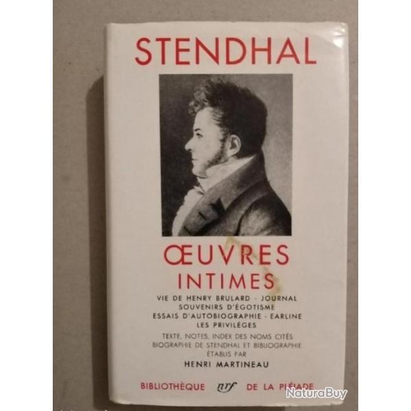 Pliade. Stendhal. uvres intimes. Tome 3