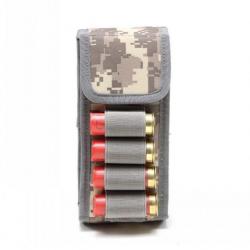 PROMO - Cartouchière 4+12 pour calibre 12 16 20 réapprovisionnement rapide - Camouflage pixel