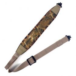 PROMO - Sangle en néoprène, bretelle attache rapide grenadière américaine - Camouflage tan