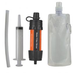 PROMO - Kit complet de purification de l'eau portable - Orange