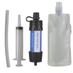 PROMO - Kit complet de purification de l'eau portable - Noir bleu