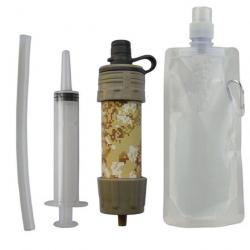 PROMO - Kit complet de purification de l'eau portable - Tan camouflage