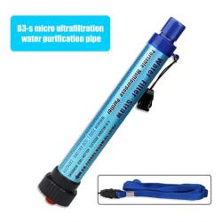 PROMO - Paille de purification de l'eau portable - Bleu ciel