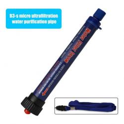PROMO - Paille de purification de l'eau portable - Bleu
