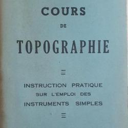 Cours de topographie , école d'application du génie 1950