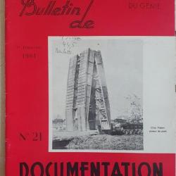 Bulletin de documentation de l'école d'application du génie d'Angers 1961