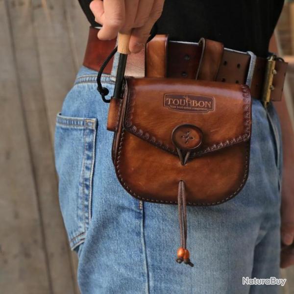 PROMO - Cartouchire ceinture sac en cuir Tourbon - Classe et vintage