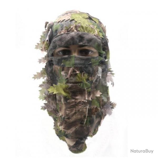 PROMO - Cagoule de camouflage 3D respirante en maille de camouflage - Modle 1