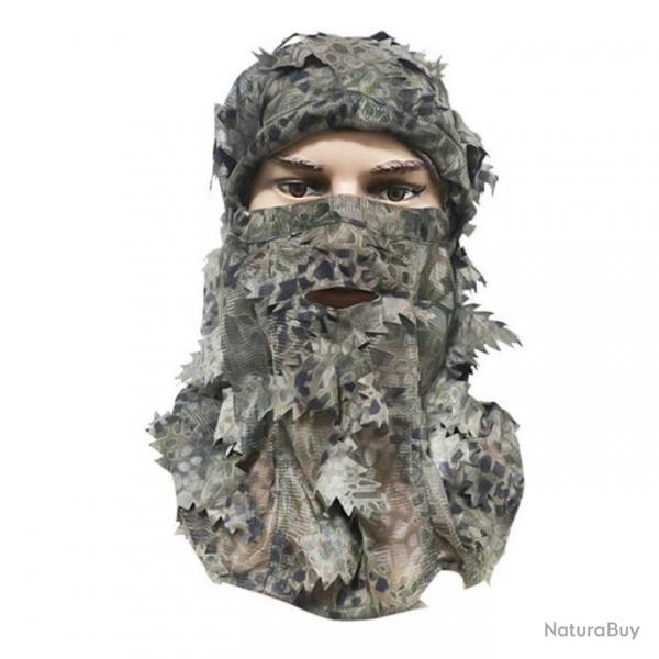 PROMO - Cagoule de camouflage 3D respirante en maille de camouflage - Modle 2