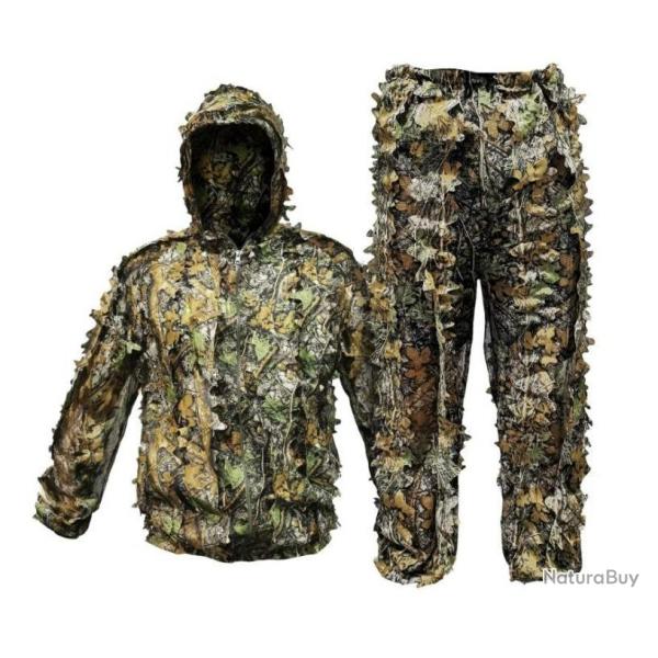 PROMO - Tenue camouflage total 3D Ghillie Suit - 2 pices