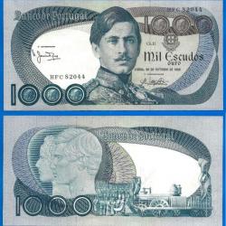 Portugal 1000 Escudos 1982 NEUF Pedro 5 Escudo Billet