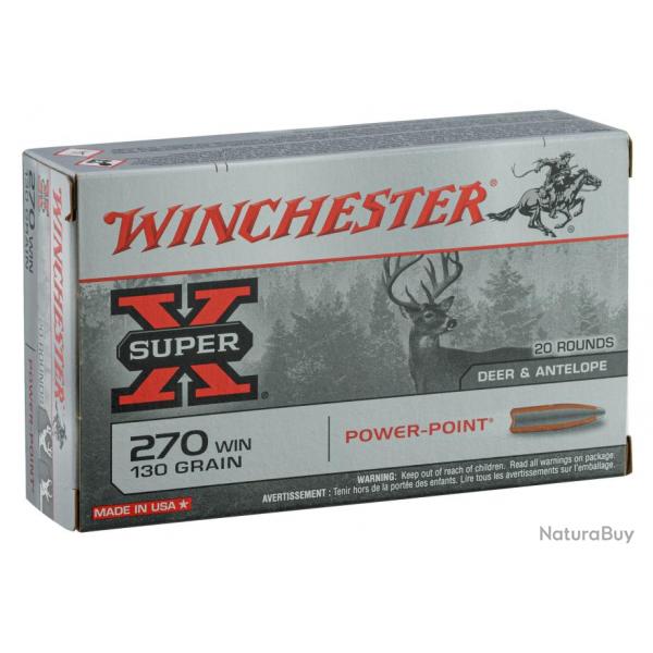 Munition grande chasse Winchester Cal. 270 win