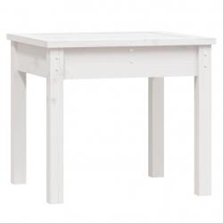 Banc de jardin meuble de patio d'extérieur terrasse blanc 50 x 44 x 45 cm bois massif de pin 02_001