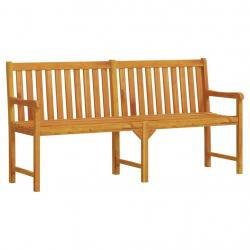 Banc de jardin meuble de patio d'extérieur terrasse 180 x 55,5 x 90 cm bois solide d'acacia 02_0011