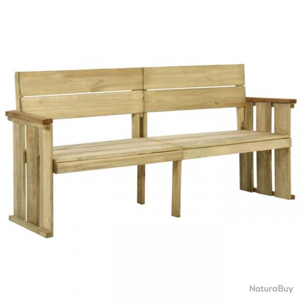 Banc de jardin meuble de patio d'extrieur terrasse 172 x 53 x 85 cm bois de pin imprgn 02_0011268