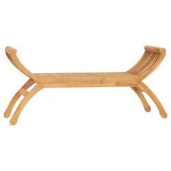 Banc de jardin meuble de patio d'extérieur terrasse 120 x 35 x 55 cm bois de teck solide 02_0011196