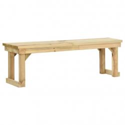 Banc de jardin meuble de patio d'extérieur terrasse 140 x 38 x 45 cm bois de pin imprégné 02_0011241