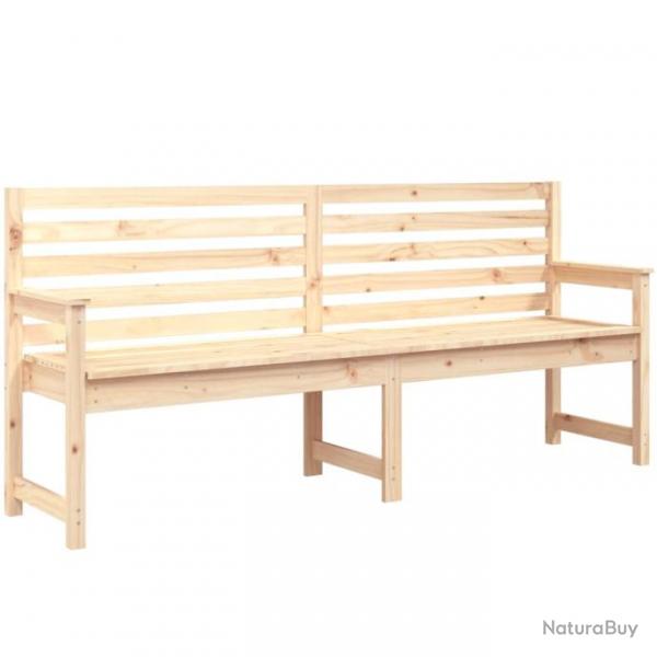 Banc de jardin meuble de patio d'extrieur terrasse 203,5 x 48 x 91,5 cm bois massif de pin 02_0011