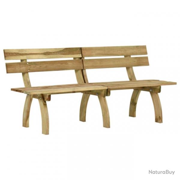 Banc de jardin meuble de patio d'extrieur terrasse 220 x 60 x 86 cm bois de pin imprgn 02_0011301