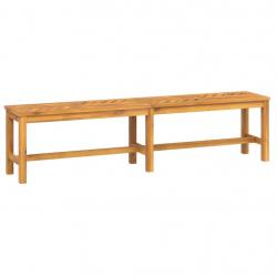 Banc de jardin meuble de patio d'extérieur terrasse 180 x 35 x 45 cm bois massif d'acacia 02_0011274
