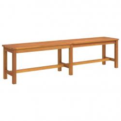 Banc de jardin meuble de patio d'extérieur terrasse 180 x 35 x 45 cm bois massif d'acacia 02_0011277