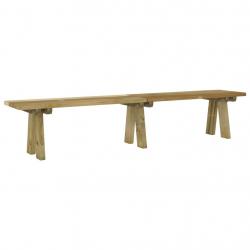 Banc de jardin meuble de patio d'extérieur terrasse 220 x 38 x 45 cm bois de pin massif imprégné 02