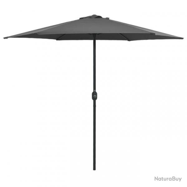 Parasol d'extrieur et mt en aluminium 270 x 246 cm anthracite 02_0008285