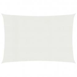 Voile toile d'ombrage parasol 160 g/m² 3 x 4,5 m PEHD blanc 02_0009018