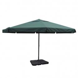 Parasol en aluminium avec base mobile diamètre: 5 m vert 02_0008736
