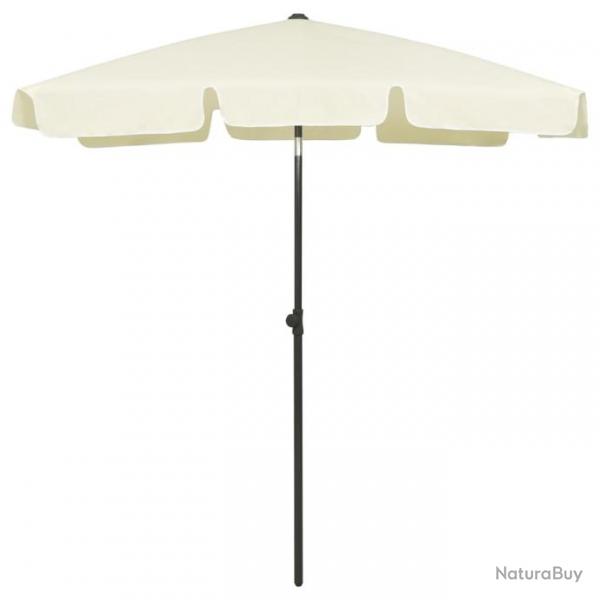 Parasol de plage jaune 180 x 120 cm sable 02_0008395