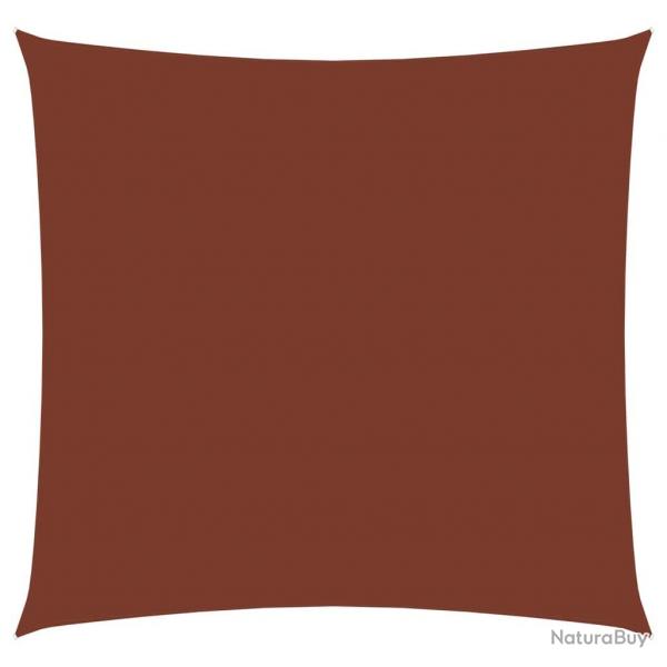 Voile toile d'ombrage parasol tissu oxford carr 4 x 4 m terre cuite 02_0009511