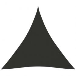 Voile toile d'ombrage parasol tissu oxford triangulaire 4,5 x 4,5 x 4,5 m anthracite 02_0009850