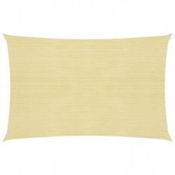 Voile toile d'ombrage parasol 160 g/m² 2 x 3,5 m PEHD beige 02_0008960