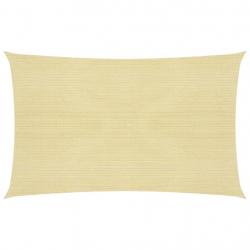 Voile toile d'ombrage parasol 160 g/m² 2 x 5 m PEHD beige 02_0008962